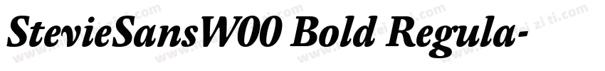 StevieSansW00 Bold Regula字体转换